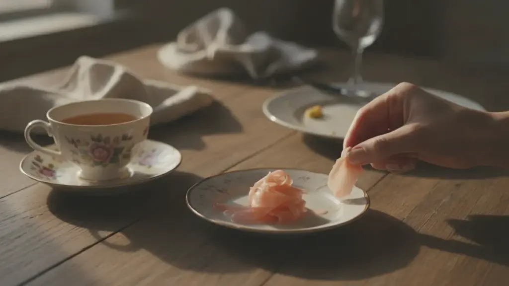 Warum ich nach dem Essen Kräutertee gegen eingelegten Ingwer getauscht habe