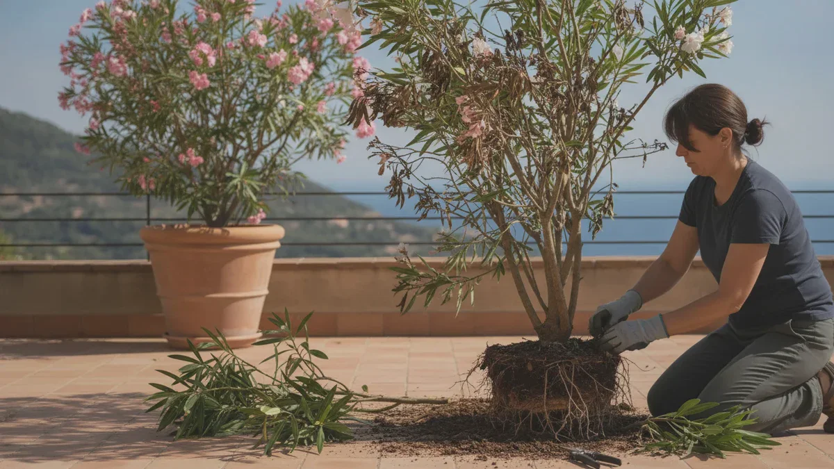 Wie man einen wintergeschwächten Oleander wieder zum vollen Blühen bringt