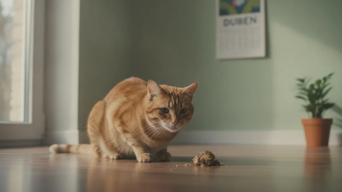 Warum Ihre Katze plötzlich braune Haarballen erbricht (und wann Sie sich Sorgen machen sollten)