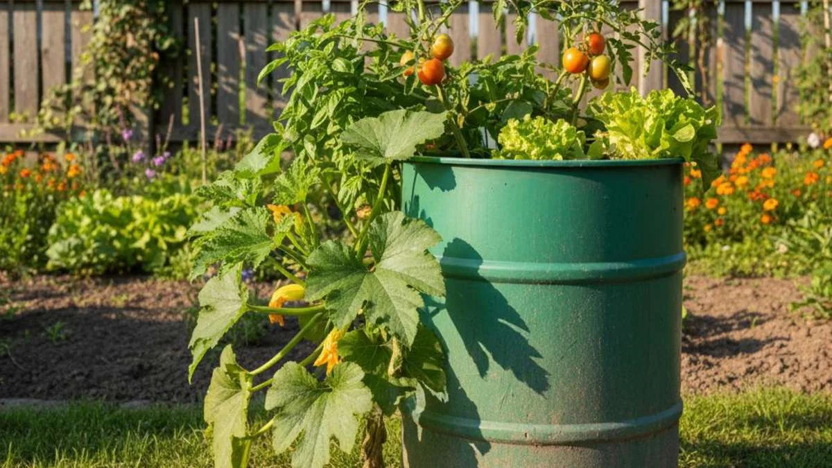 Upcycling: Alte Regentonne als Hochbeet nutzen – so funktioniert’s