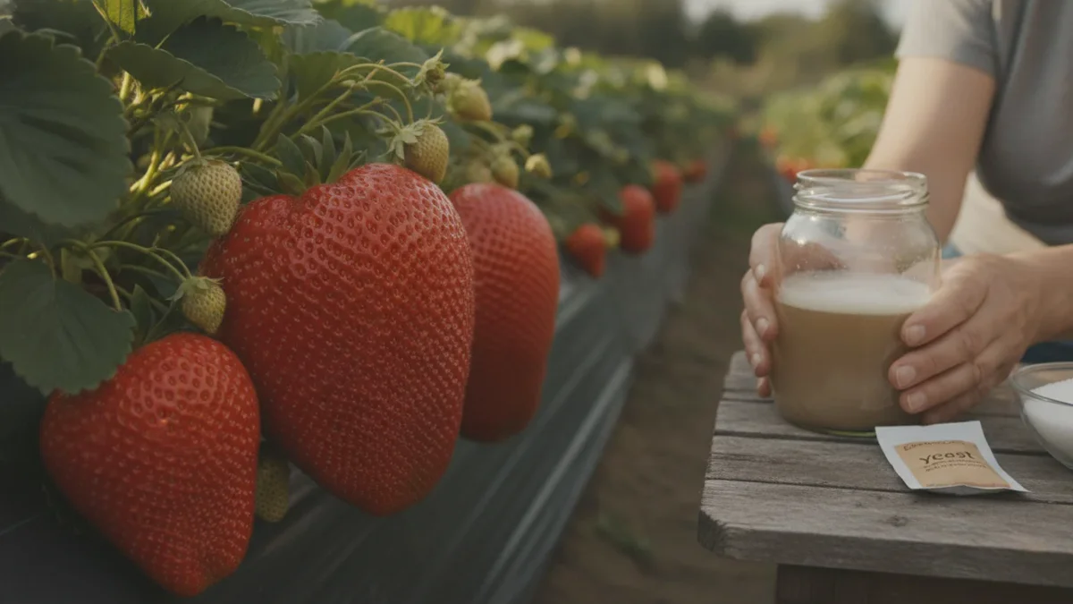 Mit dieser Küchenzutat züchten Sie Erdbeeren so groß wie eine Hand