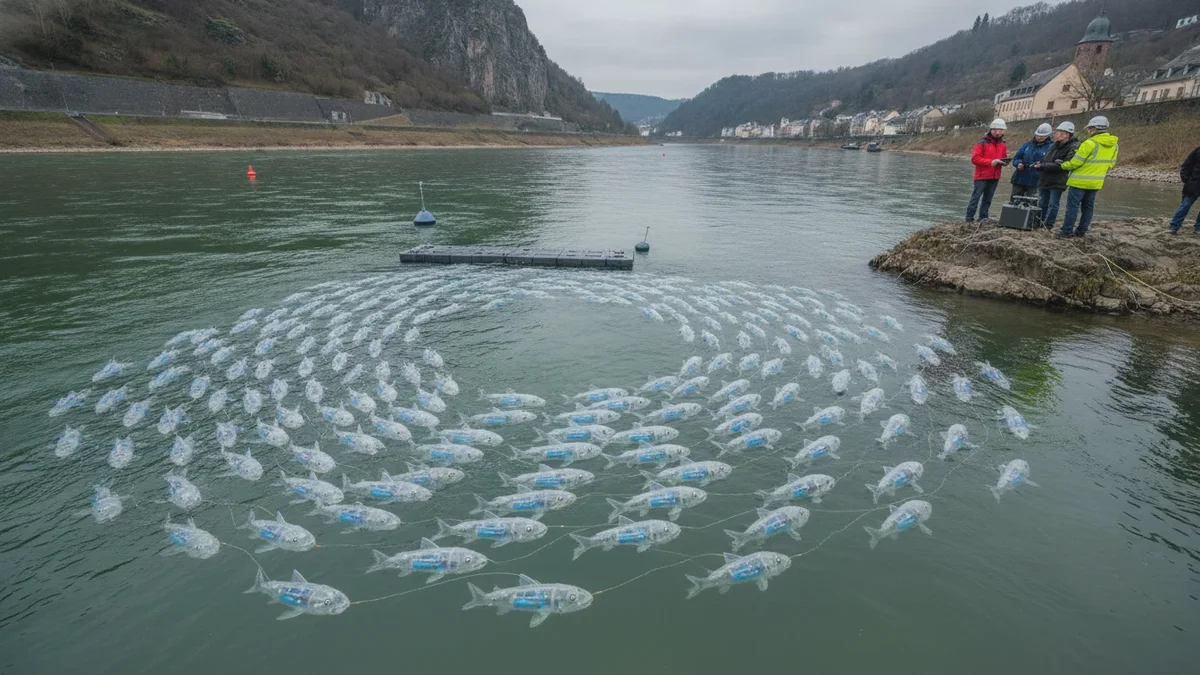 Schwimmende „Energyfish“ im Rhein sollen Ausfälle von Solar- und Windenergie ausgleichen