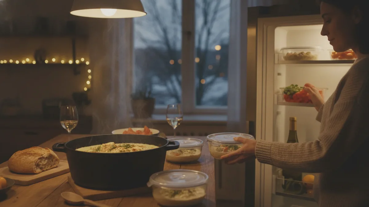 Cremiges Fischragout lässt sich vorkochen und rettet Ihnen kalte Abende