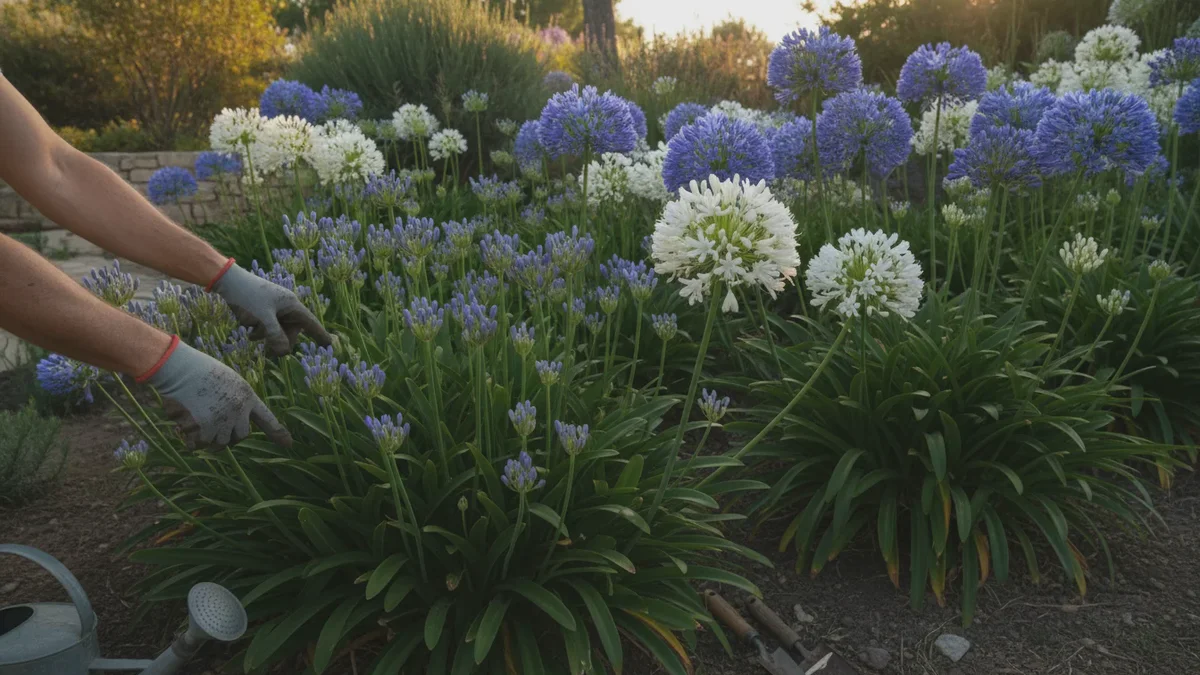 Agapanthus bildet nur Blätter? Mit diesen 3 Schritten bekommen Sie reichlich Blüten