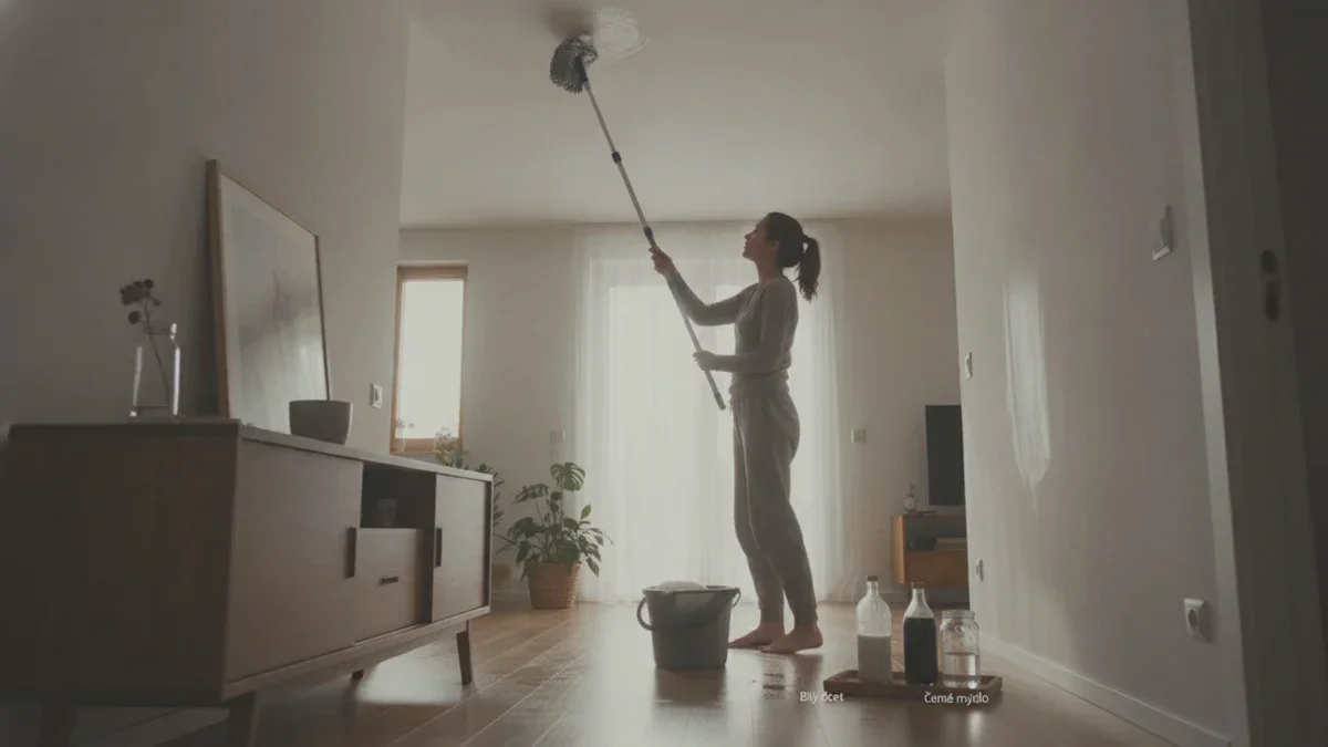 Wände und Decken in einer halben Stunde sauber – dank eines Küchentricks