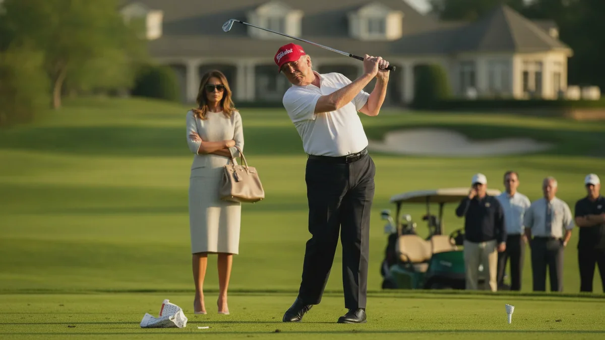 Trumps Golf-Mogeleien belasten die Ehe: Melanias Täuschung enthüllt