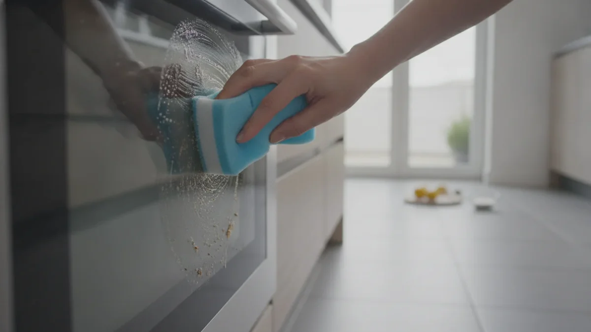 Natürlicher Trick für makellos saubere Backofentür in 10 Minuten