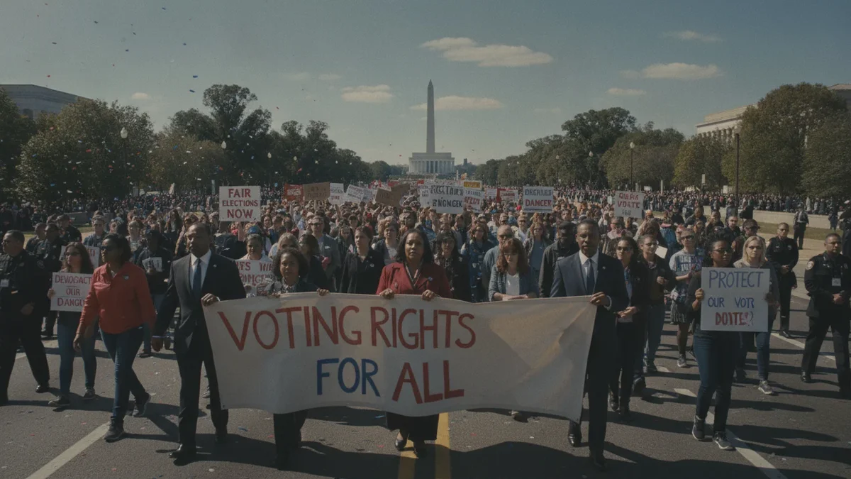 MLK-Familie führt Massenmarsch in Washington an – Kampf ums Wahlrecht verschärft sich
