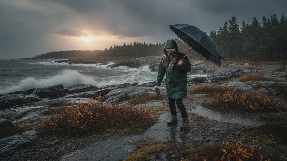 Der Herbst hält Einzug in Schweden: Wo laut SMHI Regen und Wind am stärksten drohen