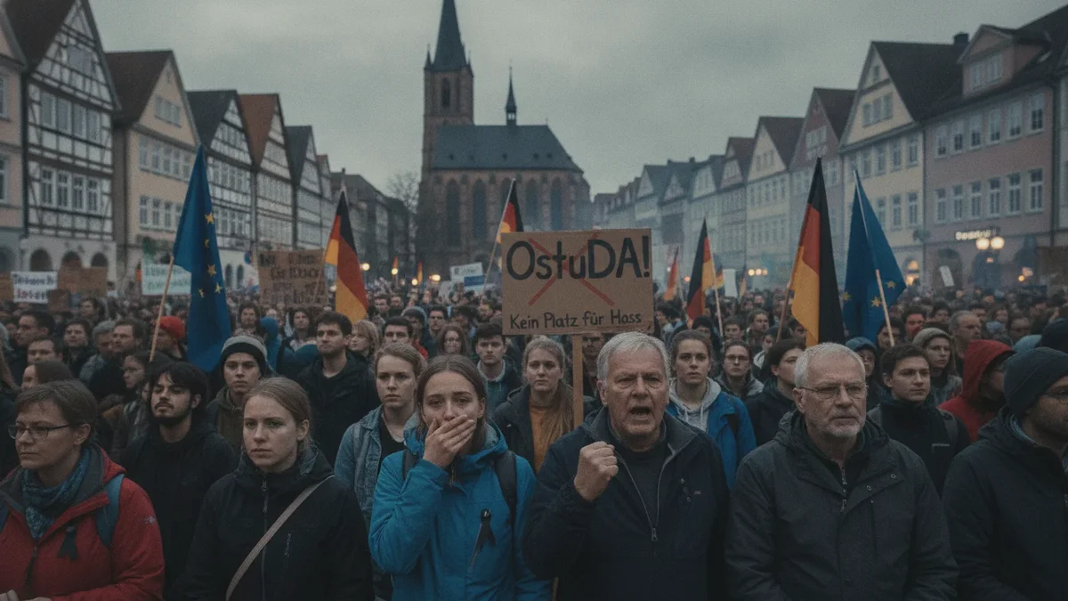 „Schande“: Demonstranten empört über den schockierenden Sieg der Rechtspartei