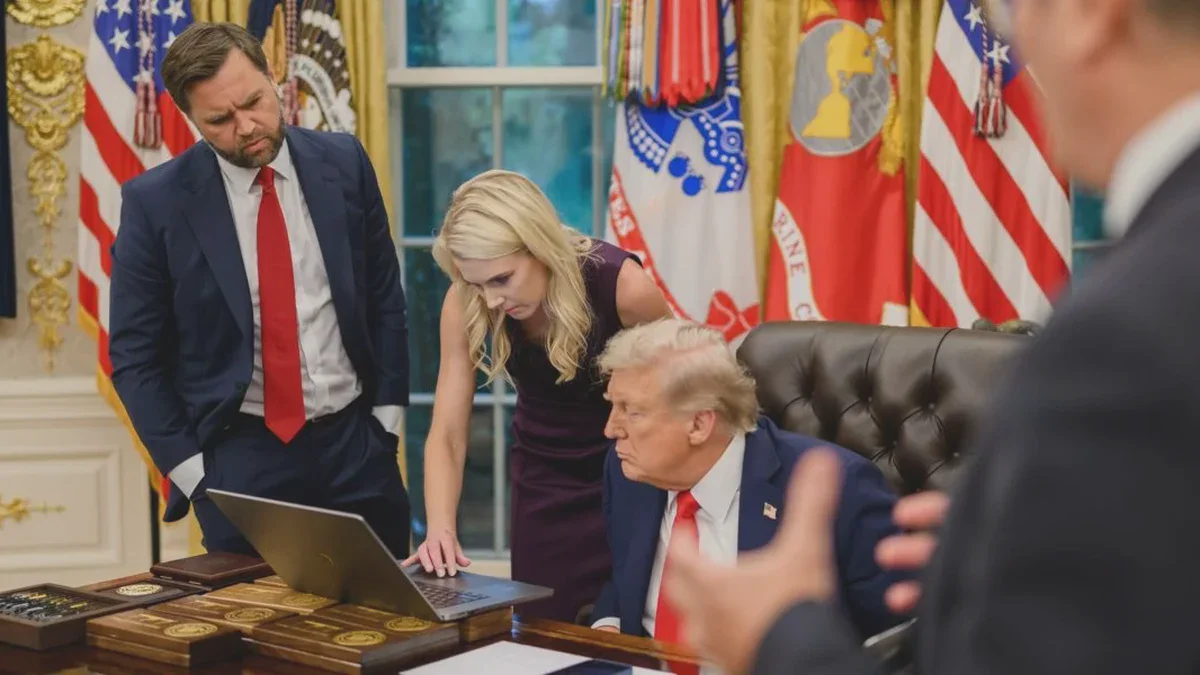 Neue Fotos zeigen, wie Trumps Assistentin Natalie Harp seltsame Blutergüsse verbirgt