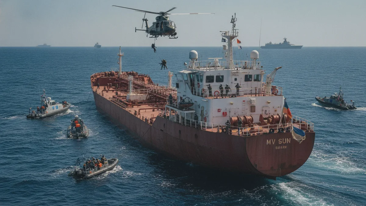 EU-Flotte durchsuchte verdächtigen Öltanker der russischen Schattenflotte